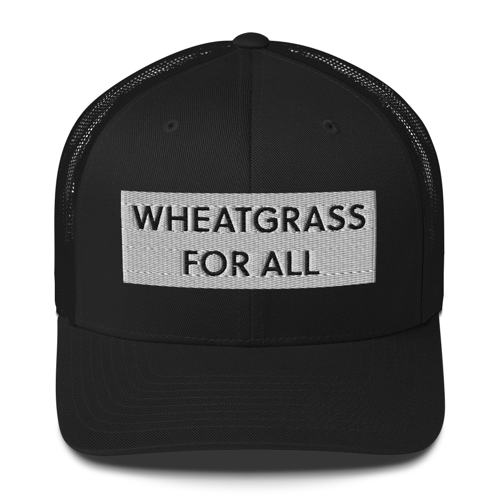 Trucker Cap - Wheatgrass For All - Black